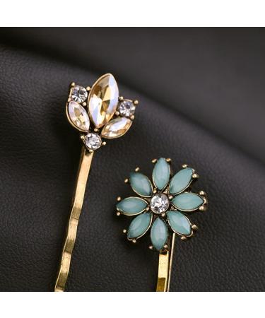 6PCS Vintage Rhinestone Hair Pins for Women - Elegant Bobby Clips for Styling - Retro Hair Accessories - Buy Online on GoSupps.com