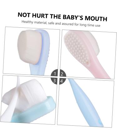 Tovinanna 4-Piece Manual Soft Toothbrush Set for Kids | Infant & Toddler Cleaning | Tongue Cleaner & Bath Essentials - Buy Online on GoSupps.com