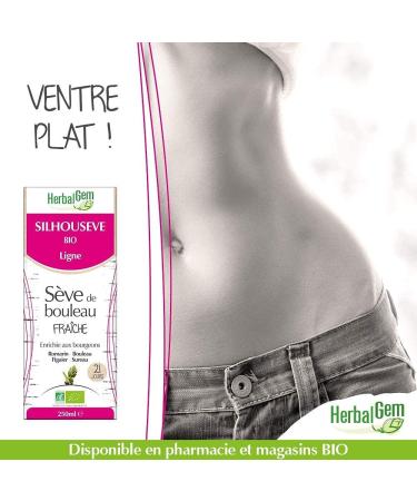 HerbalGem - Silhous ve - Slimming & Silhouette - Based on Fresh Birch Sap - Enriched With Buds - Certified Organic - 250 ml - Buy Online on GoSupps.com