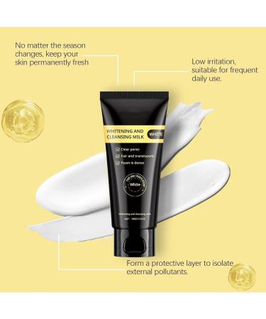 Niacinamide Whitening Cleanser Natural Moisturizing Brightening Cleansing Milk Niacinamide Whitening Cleanser For Facial Cleansing And Oil Control Niacinamide Purifying Whitening Cleanser (1PC) - Buy Online on GoSupps.com