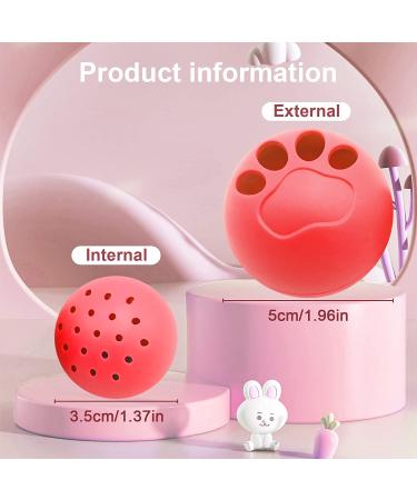 6Pcs Interactive Cat Ball Toy Set with Meal-Dispenser and Bell Balls for Small or Large Cats - Red - Buy Online on GoSupps.com