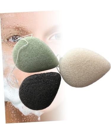 Beaupretty 3PC make up sponges for face Shandong charcoal cleansing esponjas para maquillaje drop shape face sponge facial clean skin care face sponges for cleansing face Body makeup remover - Buy Online on GoSupps.com