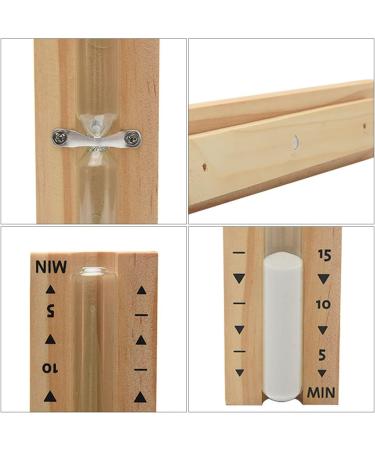 Shop Kisbeibi Sauna Sand Timer - 15 Minute Heat-Resistant Hourglass for Saunas - Rotatable Wooden Wall Assembly - Buy Online on GoSupps.com