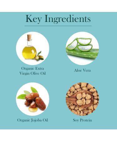 Buy Baar Olivae Organic Olive Oil Shampoo - Nourishing Hair Care with Aloe Vera & Jojoba Oil | 8 oz for All Hair Types - Buy Online on GoSupps.com