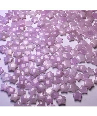 Natural Crystal Rough Natural Stone Natural Kunzite Crystal Stone Purple Carved Crystal Heart Moon Star Gem Fashion Carved Gifts (Color : Clover Size : 1pcs) 1pcs Clover - Buy Online on GoSupps.com