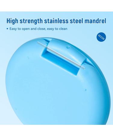 Annhua Retainer Case Denture Container Mouthguard Storage Box with Magnetic Closure False Teeth Container Denture Box Blue - Buy Online on GoSupps.com