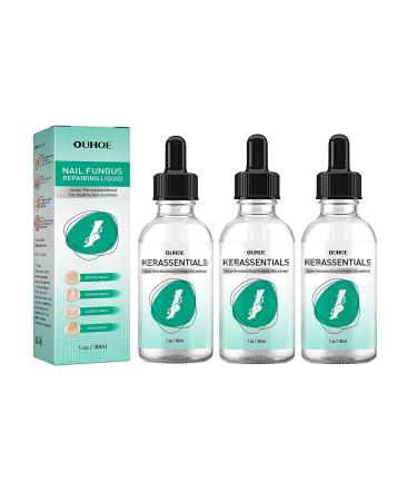 3Pcs Kerassentials Toenail Treatment Kit - Extra Strength for Repairing Damaged Nails - Buy Online on GoSupps.com