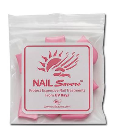 NAIL SAVERS Individual Bag (Contains 10 Finger Tips) protect nails from Tanning Beds / UV Rays