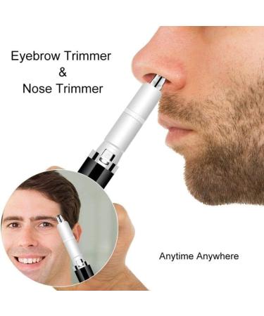 Painless Ear Nose Hair Removal Clipper - Dual Edge Battery-Operated Water Resistant - Unisex Grooming Tool for Men & Women - Buy Online on GoSupps.com