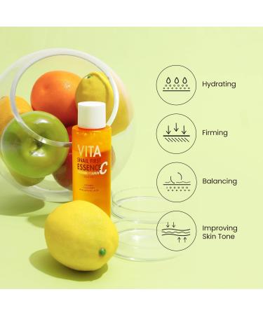 The Skin House Vita Snail First Essence Toner - 95% Snail Mucin 2% Niacinamide Hydrating Korean Skin Care for Glass Skin - 150ml - Buy Online on GoSupps.com
