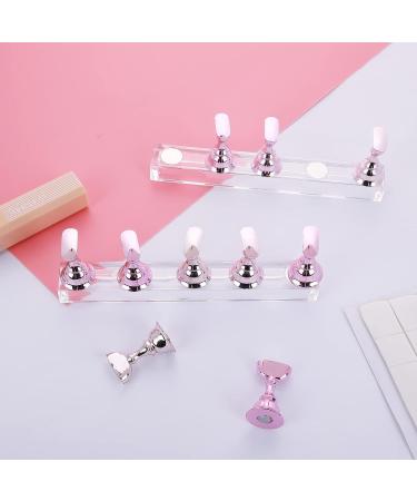 Lusofie 2 Set Nail Stand for Press On Nails - Magnetic Base for Painting, Display, and Practice - Salon and Home DIY - Buy Online on GoSupps.com