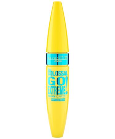 Maybelline Volum 'Express the Colossal Go Extreme!Mascara in very black waterproof waterproof mascara extreme volume deep black pigments innovative double pump eyelid brush 9.5 ml - Buy Online on GoSupps.com