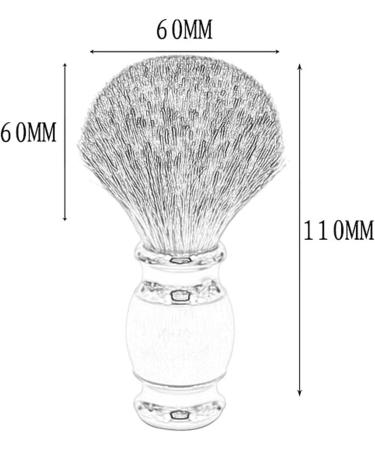 AnSafe Handmade Shaving Brush - High Quality Soft Synthetic Fiber for Easy Wet Shaving | Portable & Lightweight Beard Foam Brush for Men - Buy Online on GoSupps.com