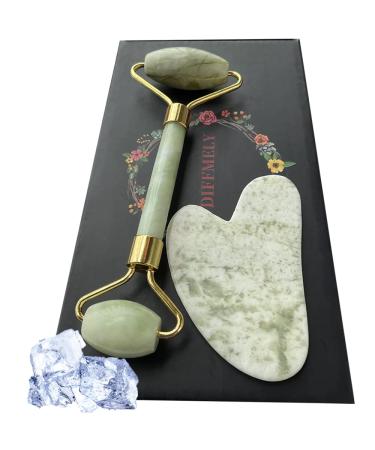Jade Roller GuaSha Skincare - Gua sha tools Face Ice Rollers Skin care gift Natural