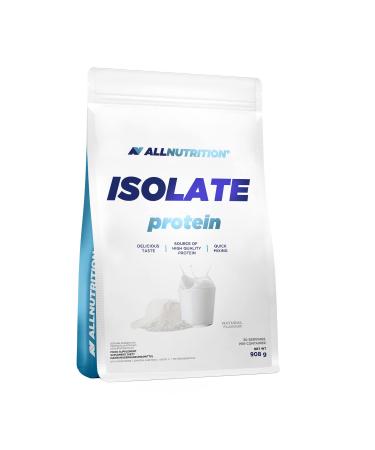 All -Nutrition isolate whey protein powder muscle building - dietary supplements with branched amino acids BCAA Pure Isolate Bodybuilding Shake - gluten -free 908g naturally nature 908 g (1 Pack)