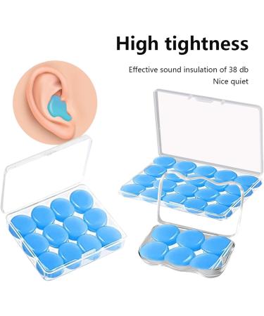 Swimming Ear Plugs - Waterproof Ear Plugs | 12PCS Soft Earplugs for Sleep | Noise-Canceling Reusable Earplugs | Silicone Ear Plugs for Sleeping and Swimming | Comfortable Protection - Buy Online on GoSupps.com