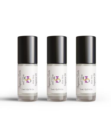 Aloe Vera Fragrance Oil - 3 Bottles 0.17 Fl Oz Glass Roll On (5ml) 0.17 Fl Oz (Pack of 3)