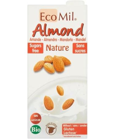 Ecomil | Almond Nature - Sugar Free | 4 x 1l - Buy Online on GoSupps.com