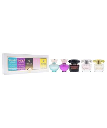 Versace Miniatures Collection for Women - 5 Pc Fragrance Gift Set | Iconic Luxury Perfumes | Travel-Friendly & Perfect for Gifting - Buy Online on GoSupps.com