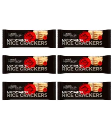 6x The Snack Org - Rice Crackers - Lightly Salted (6x 100g)