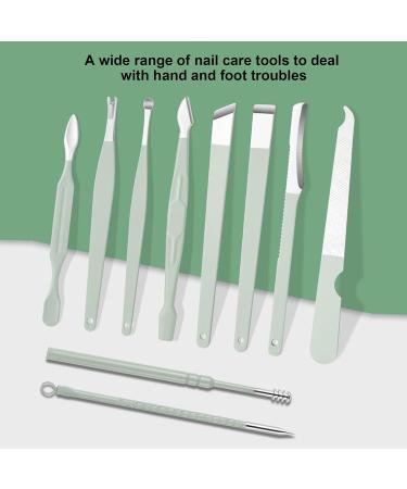 Siuke Portable Nail Clipper Set - Complete Pedicure & Manicure Tools Green - Eyebrow Trimmer Nail Files & Care Kit for Hands & Feet - Buy Online on GoSupps.com