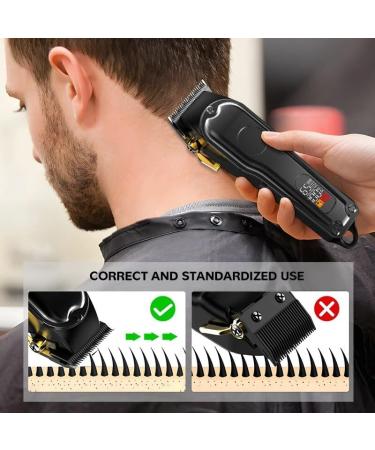 Professional Hair Clippers for Men - Durable Sharp Cutting Tool with Powder Metallurgy Blade for Salon Styling - Buy Online on GoSupps.com
