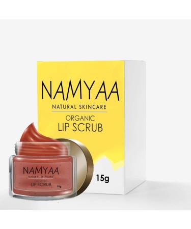 Organic Lip Scrub for Smooth Soft & Tempting Lips with Coconut Glycerin and Other Natural Ingredients 15gm