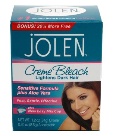 Jolen Creme Bleach Sensitive Formula with Aloe Vera 1oz (Pack of 6) - Buy Online on GoSupps.com
