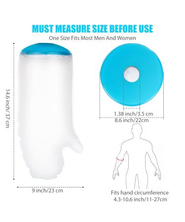 Waterproof Hand Cast Cover - Shower & Bathing Protector for Broken Hand, Finger, Wrist - Reusable & Clear Cast Dressing - Watertight & Dry - Buy Online on GoSupps.com