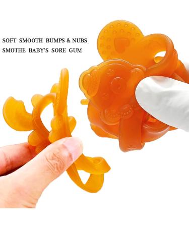 Baby Teething Toys for 0-12 Months | Chew Toy & Pacifier Combo | Car Seat & Breastfeeding Essential | 2 Pack Baby Shower Gift - Buy Online on GoSupps.com