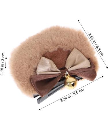 FRCOLOR 2 Pairs Bear Ear Hair Clip Halloween Hair Clips Bunny Ear Hair Clips Hair Barrettes Bear Headband Goody Barrettes for Women Hair Clips Lolita Flannel Miss Headgear - Buy Online on GoSupps.com