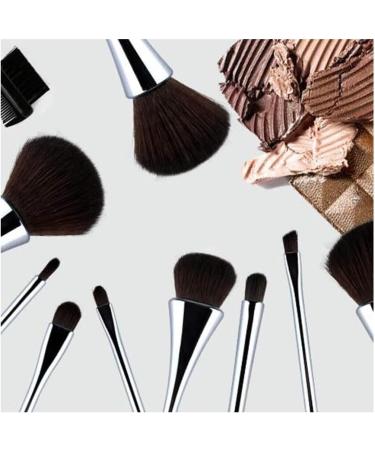 Makeup Brush 10 Makeup Brushes Set The Curved Handle for Blush Brush Foundation Brush Eye Brush Sets - Buy Online on GoSupps.com