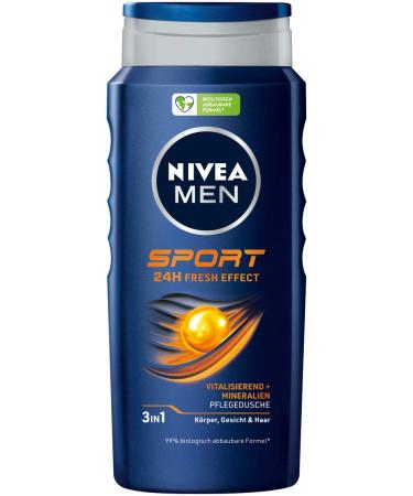 LEVEL MEN NIVEA MEN Sports shower gel 400 ml vitalizing and caring shower gel with minerals refreshing shower for active men