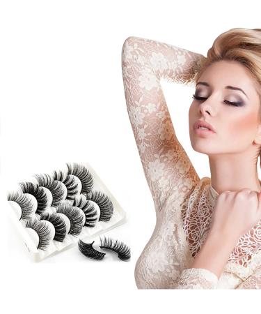 5 Pairs 3D Fluffy Thick Dramatic False Eyelashes - Waterproof & Reusable Makeup Lashes (3D-52) - International Shipping Available - Buy Online on GoSupps.com