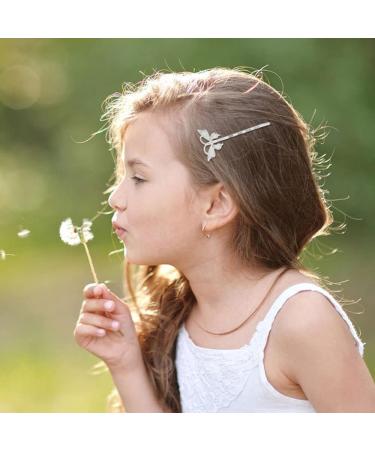 40 Pack Silver Vintage Butterfly Flower Metal Hair Pins - Cute Hair Clips for Bangs, Fine Hair - Decorative Bobby Pins for Women/Girls - Hair Accessories - Buy Online on GoSupps.com