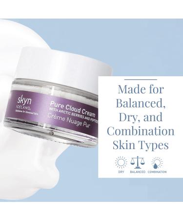 skyn ICELAND Pure Cloud Cream Moisturizer 50g - Sensitive Skin Plumping & Calming Formula - Buy Online on GoSupps.com