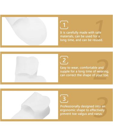 Minkissy 8pcs Nail Gel Toe Separators Set - Silicone Comfort Cushion Corrector Brace Shield for Nail Care - Pinky Small Spacers & Hammer Alignment Tools - Buy Online on GoSupps.com