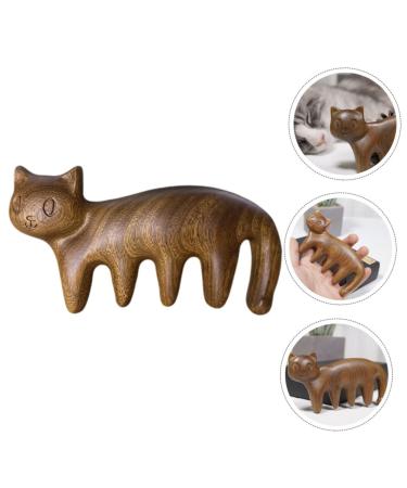 Fomiyes 5-in-1 Cat-Shaped Kitten Massage Comb & Scalp Massager - Antistatic Body & Head Skin Tool for Cats - Buy Online on GoSupps.com