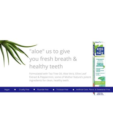 Kiss My Face Triple Action Gel Fluoride Free Toothpaste 4.5oz (3 Pack) - Buy Online on GoSupps.com
