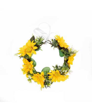 DreamLily Sunflower Floral Crown Maternity Woodland Rose Headpiece Yellow DFS29 - Buy Online on GoSupps.com