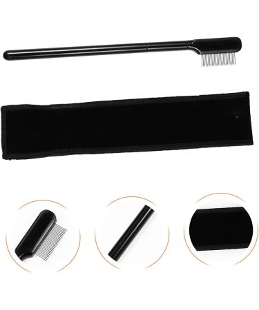 PLAFOPE 1 Set Eyelash Comb Eyelash Grooming Tool Lash Separator Lash Tools for Extensions Brow Brush with Bag Metal Mascara Comb Woman Wooden Handle Single Sided Beauty Comb - Buy Online on GoSupps.com