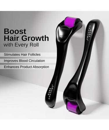 Bare Anatomy Derma Roller pour la pousse des cheveux | 0 25 mm avec 540 micro-aiguilles en titane | Stimule les follicules pileux et am liore la circulation du cuir chevelu - Buy Online on GoSupps.com
