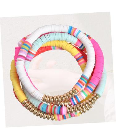 VALICLUD 5pcs Clay Bracelet Fashion Jewelry Decorative Hand Chain Delicate Pendant Womens Bracelet Colorful Embellishment Bracelet Colorful Wristbands Polymer Clay Bracelets Miss Dressing - Buy Online on GoSupps.com