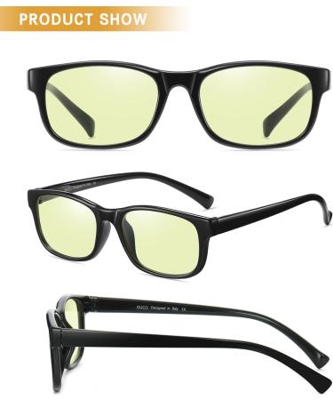 DUCO 8016 Blue Light Blocking Glasses | Gamer & Computer Glasses in Shine Black - Reduce Eye Strain & Enhance Gaming Experience - Buy Online on GoSupps.com