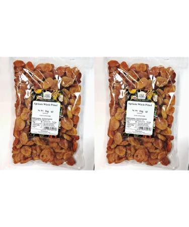 Old India Apricots Whole Pitted 1kg (Pack of 2)