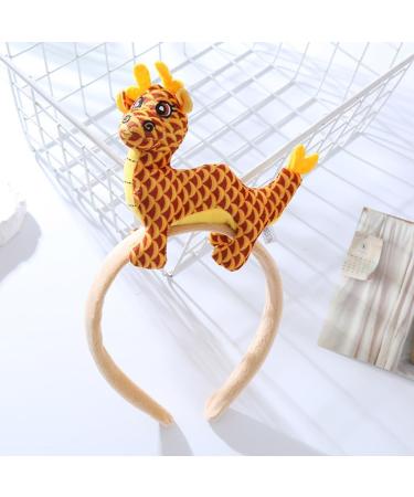 TQUXNGA Cartoon Stuffed Dragon Shape Hairband Photography Hair Holder New Year Party Headband for Girls Women Multiple Color Gold - Buy Online on GoSupps.com