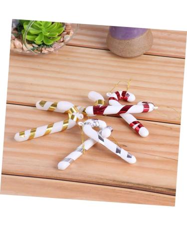 Zerodeko 4pcs Christmas Candy Cane Candy Canes Candy Cane Ornaments Christmas Tree Christmas Tree Pendant Colorful 7x2.5cm - Buy Online on GoSupps.com