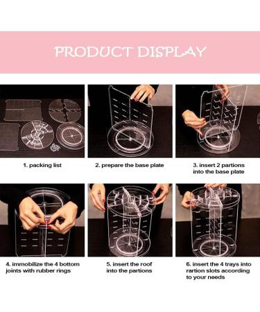 Yiezi Transparent Make-up Organizer | Stylish & Functional Storage for Your Beauty Products | Shop Internationally! - Buy Online on GoSupps.com