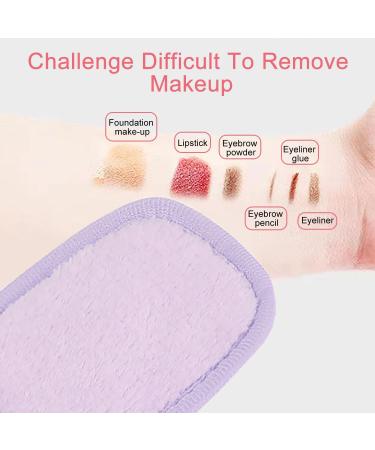 SHUBEIEUMI 7 Pack Washable Reusable Makeup Remover Pads Soft Reusable Makeup Remover Cloths for Face Eyes Lips - Buy Online on GoSupps.com