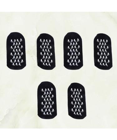 Minkissy 3 Pairs Spa Gel Socks for Foot Care - Ultimate Protection for Dry Cracked Skin | Black Essential Oil Infused Foot Socks - Buy Online on GoSupps.com